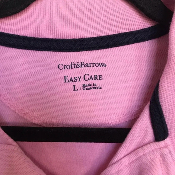Croft & Barrow Pink Easy Care Polo Shirt - Picture 3 of 5